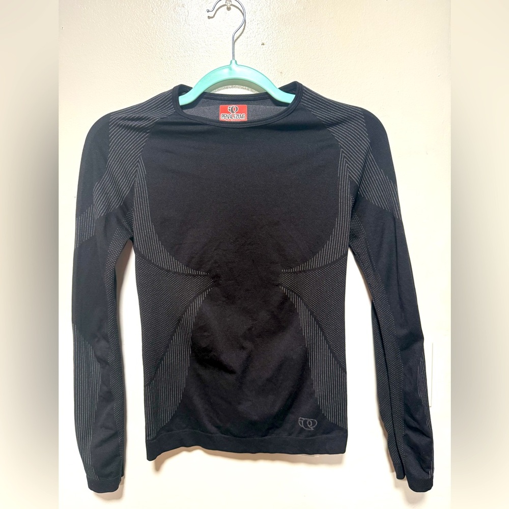 Pearl Izumi Cycling Athletic High Neck T-shirt Women Large Fitted Long Sleeve